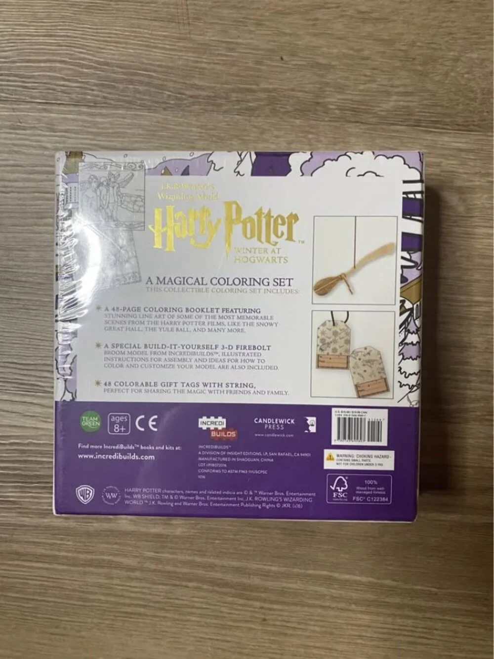 Wizarding World of Harry Potter Winter at Hogwarts Coloring Set | 3D Firebolt Br